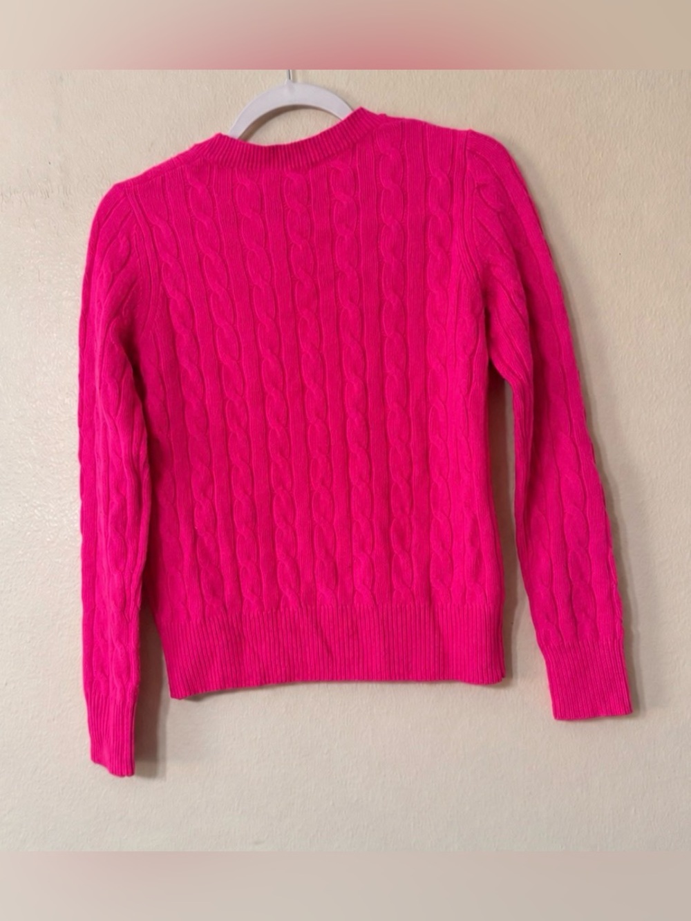 Vineyard Vines Cashmere Cable Knit Crewneck Sweater Red XXS NWT - Picture 6 of 6